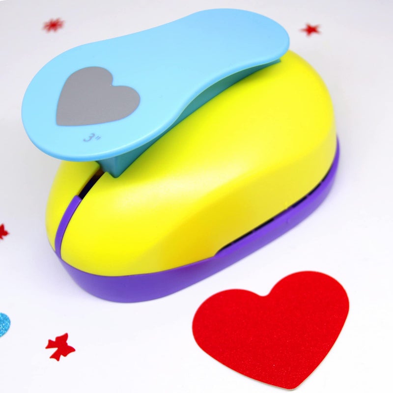 CADY Crafts Punch 3-Inch Paper Punches Craft Punches (Heart) - Image 3